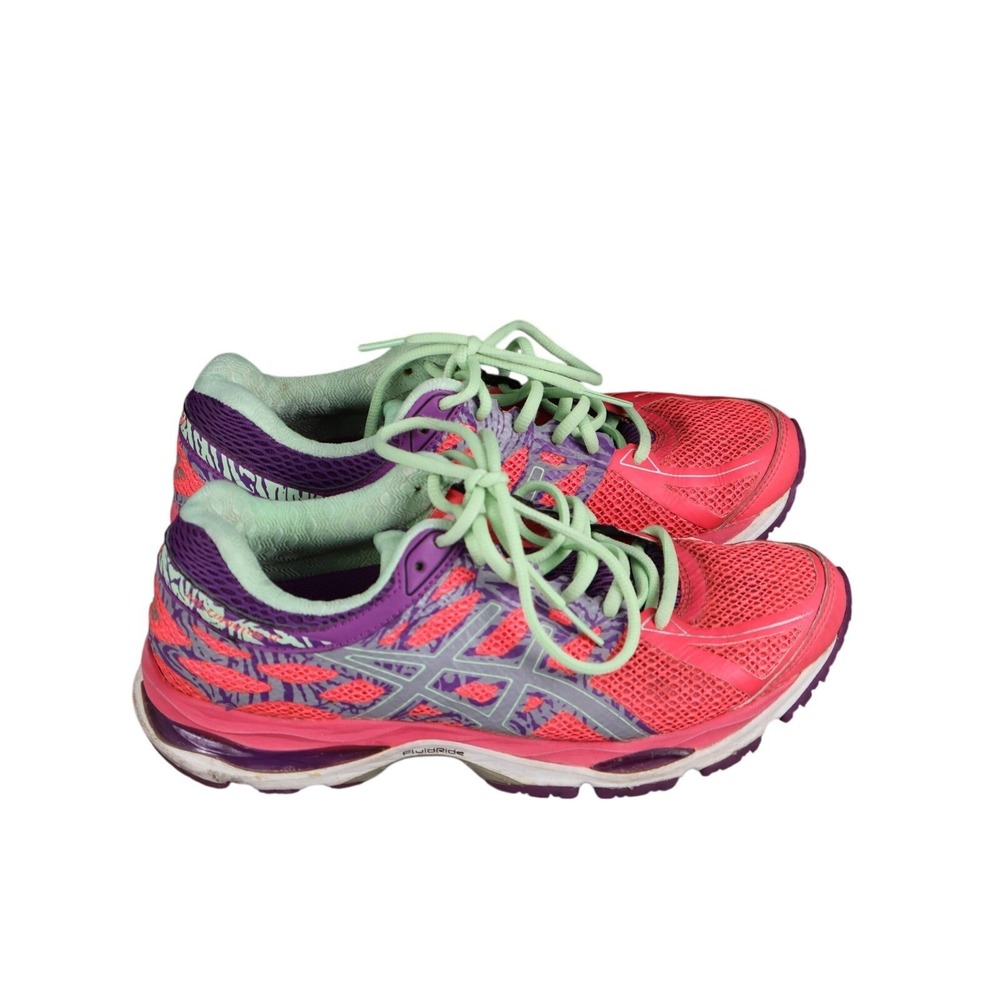 ASICS GEL Shoes Womens Size 7.5 Pink Purple Running Sneakers Cushioned T5E9N